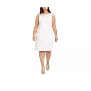 Calvin Klein Sleeveless Sheath Dress W/Shoulder Embellishment Size 14 NWT’s $149